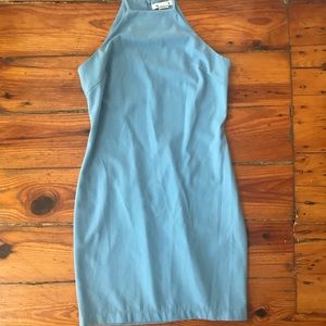 Glamorous blue sleeveless dress